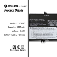 K KYUER L17C4PB0 L17M4PB0 Baterie pro notebook Lenovo Flex 6-14ARR 6-14IKB IdeaPad 530S-14IKB 530S-14ARR 530S-15IKB Yoga 530-14A